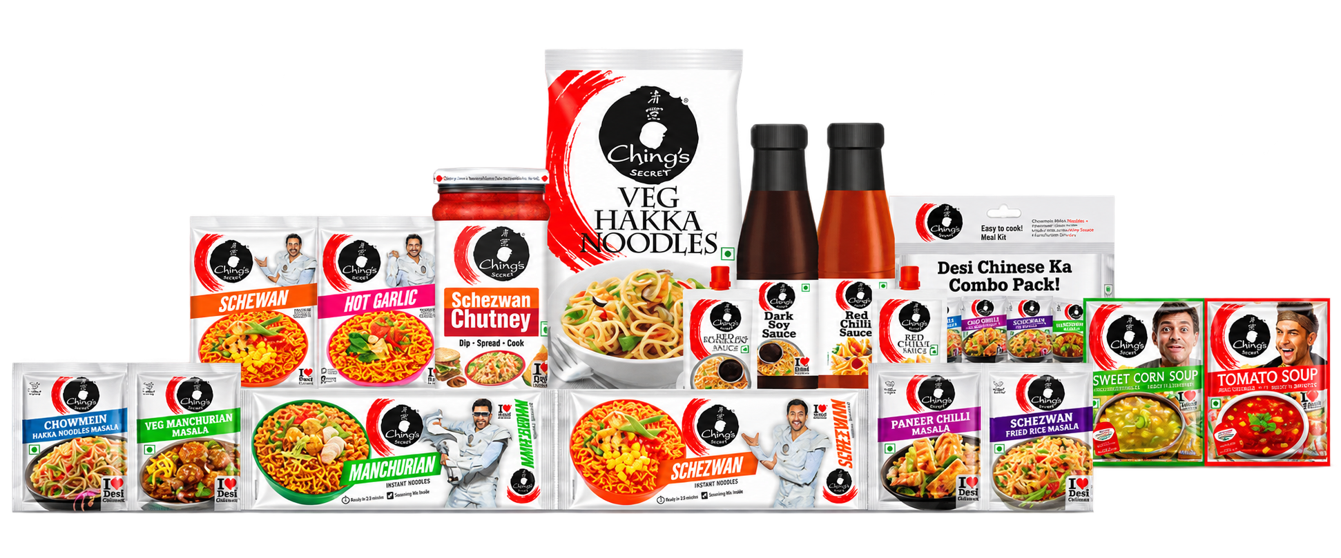 Ching’s Secret noodles, sauces, soup and seasonings